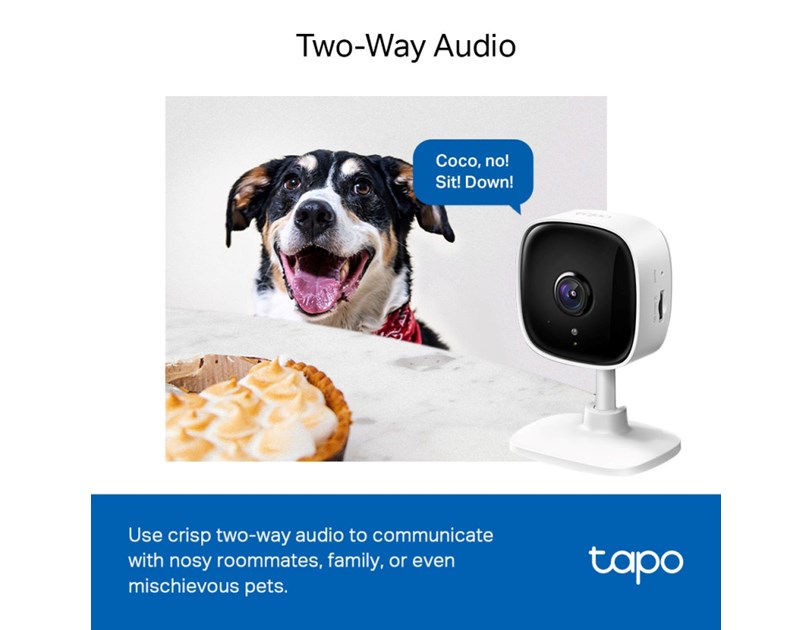 TP-Link Tapo C110 kamera UHD 3MP, H.264, Advanced Night Vision, microSD, dvosmjerni audio, detekcija pokreta, Wi-Fi, Tapo app 