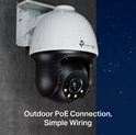 TP-Link VIGI C540 Full color kamera 2K 4MP, Pan/Tilt, H.265+, 4mm leća, RJ45, PoE/12V DC, Night Vision, microSD, detekcija pokreta, vodootporna IP66, VIGI app
