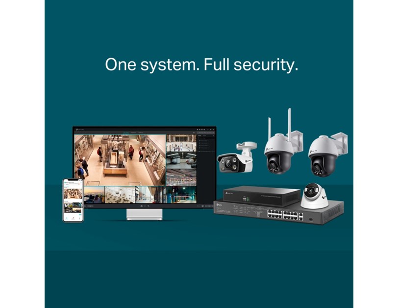 TP-Link VIGI C540 Full color kamera 2K 4MP, Pan/Tilt, H.265+, 4mm leća, RJ45, PoE/12V DC, Night Vision, microSD, detekcija pokreta, vodootporna IP66, VIGI app
