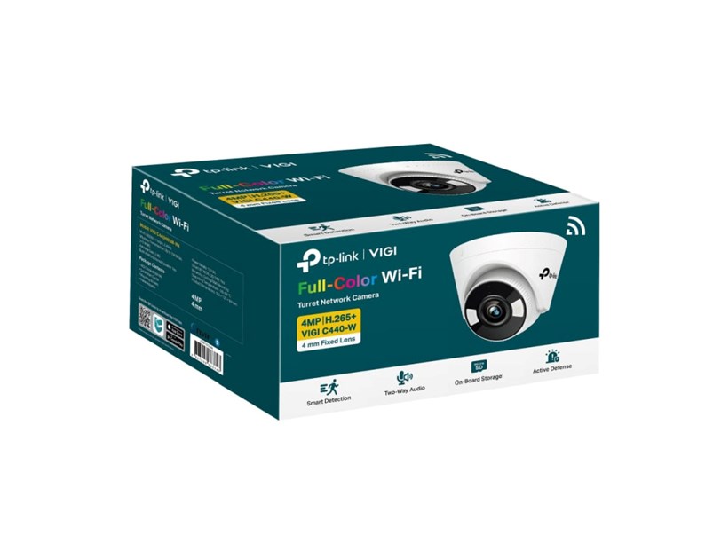 TP-Link VIGI C440-W kamera 2K 4MP, H.265+, 4mm leća, RJ45, Night Vision, microSD, detekcija pokreta, vodootporna IP66, VIGI app