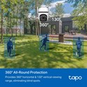 TP-Link Tapo C520WS kamera 2K QHD 4MP, H.264, 360° /130° Pan/Tilt, Starlight-Color Night Vision, microSD, dvosmjerni audio, detekcija pokreta, vodootporna IP66, Wi-Fi, Tapo app