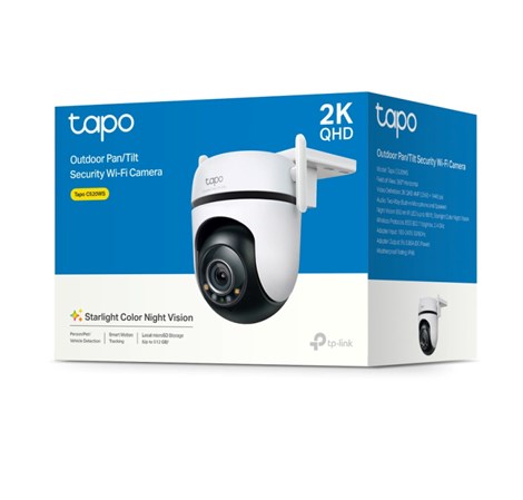 TP-Link Tapo C520WS kamera 2K QHD 4MP, H.264, 360° /130° Pan/Tilt, Starlight-Color Night Vision, microSD, dvosmjerni audio, detekcija pokreta, vodootporna IP66, Wi-Fi, Tapo app