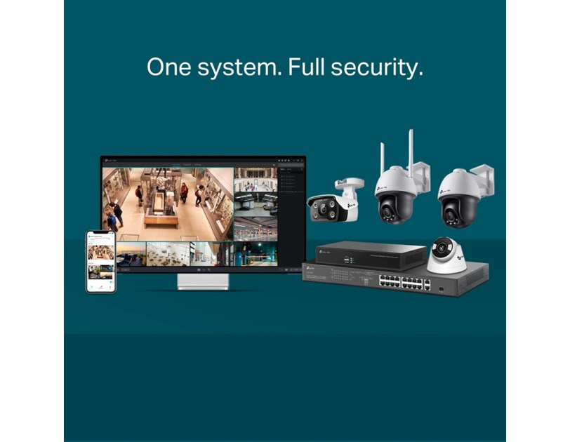 TP-Link VIGI C540-W-4 Full color kamera 2K 4MP, Pan/Tilt, H.265+, 4mm leća, RJ45, Night Vision, microSD, dvosmjerni audio, detekcija pokreta, vodootporna IP66, VIGI app