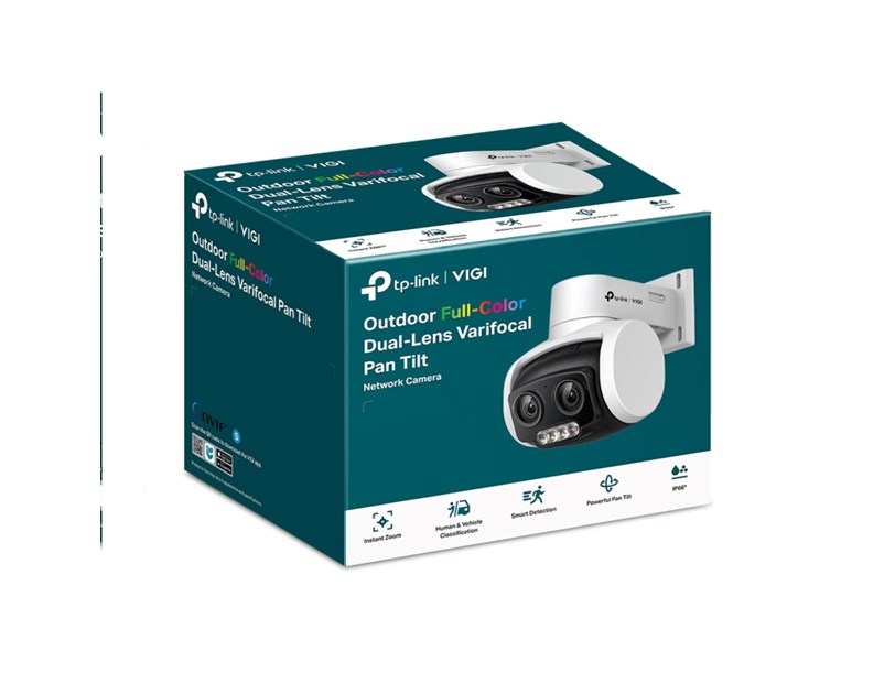 TP-Link VIGI C540V Full color kamera 2K 4MP, H.265+, Pan/Tilt, RJ45, LightPro Night Vision, microSD, dvosmjerni audio, detekcija pokreta, vodootporna IP66, VIGI app