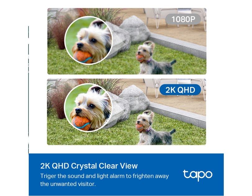 TP-Link Tapo C420 kamera 2K QHD 4MP, Full-Color Night Vision, microSD, 2×Spotlights, dvosmjerni audio, detekcija pokreta, vodootporna IP65, Wi-Fi, Tapo app