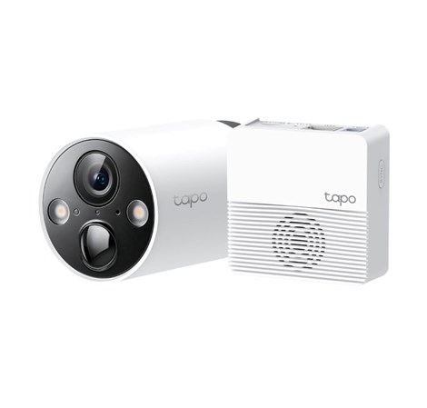 TP-Link Tapo C420S1 kamera + Tapo H200 hub 2K QHD, H.264, Full-Color Night Vision, microSD, 2×Spotlights, dvosmjerni audio, detekcija pokreta, vodootporna IP65, Wi-Fi, Tapo app