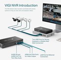 TP-Link VIGI NVR1008H mrežni video snimač 8 kanala, H.265, 5MP, 1×SATA, VGA/HDMI, 2×USB2.0, Vigi app