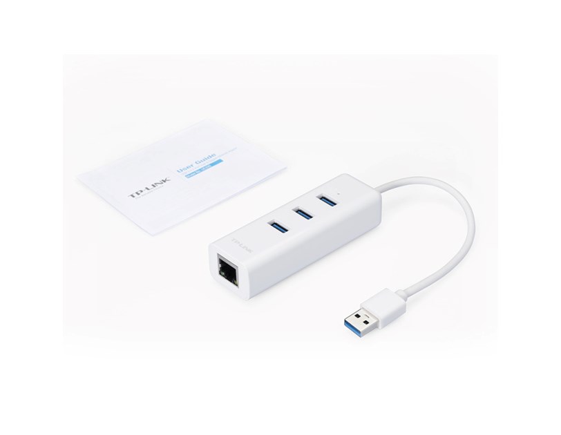 TP-Link USB3.0 na Gigabit mrežni adapter, USB3.0×3 hub