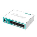 Mikrotik RB750r2 hEX lite, 850MHz CPU, 64MB RAM, 5×LAN, RouterOS L4, plastično kućište, PSU