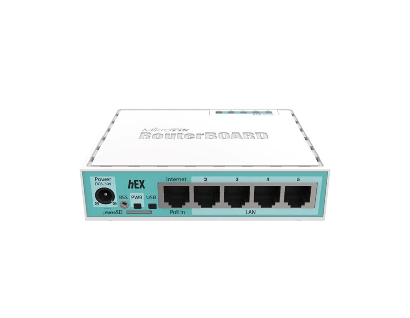 Mikrotik RB750Gr3, hEX, Dual Core 880MHz MHz CPU, 256MB RAM, 5×Gigabit LAN, USB, RouterOS L4, plastično kućište, PSU