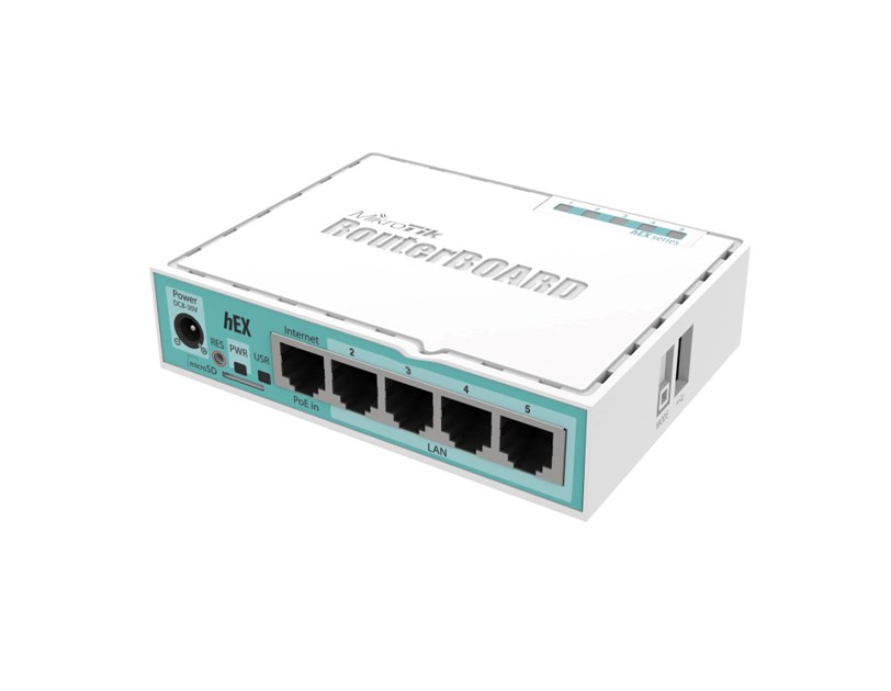 Mikrotik RB750Gr3, hEX, Dual Core 880MHz MHz CPU, 256MB RAM, 5×Gigabit LAN, USB, RouterOS L4, plastično kućište, PSU