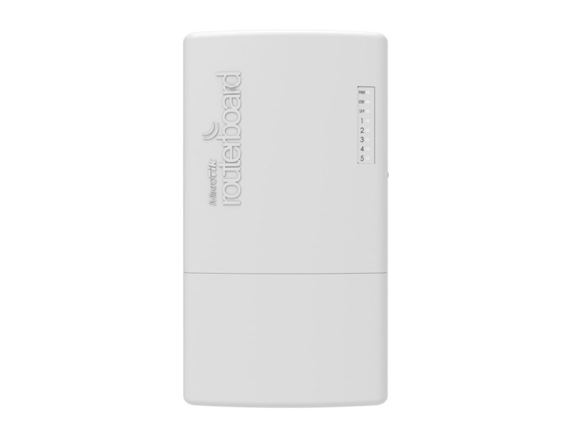 Mikrotik RB960PGS-PB (PowerBox Pro), 800MHz CPU, 128MB RAM, 5×Gigabit LAN (4×PoE out), SFP cage, RouterOS L4, vanjsko kućište, PSU, PoE, mounting set