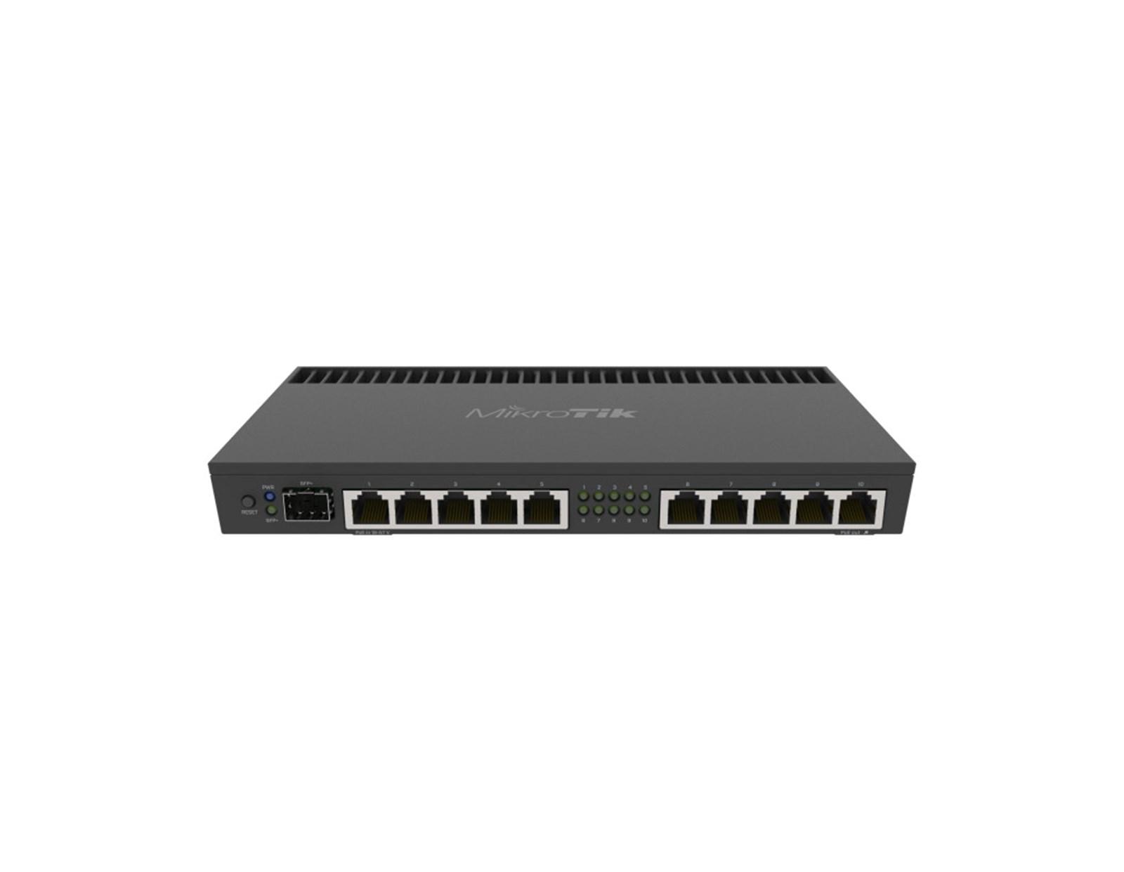 Mikrotik RouterBOARD 4011iGS+RM, A15 CPU (4-cores), 1GB RAM, 10×GLAN, 1xSFP+, RouterOS L5, desktop kućište, rackmount, PSU