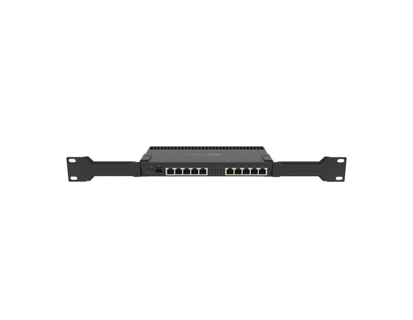 Mikrotik RouterBOARD 4011iGS+RM, A15 CPU (4-cores), 1GB RAM, 10×GLAN, 1xSFP+, RouterOS L5, desktop kućište, rackmount, PSU