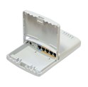 Mikrotik RB750P-PBr2 PowerBox, QCA9531 650MHz CPU, 64MB RAM, 5×LAN, RouterOS L4, vanjsko kućište, PSU, PoE