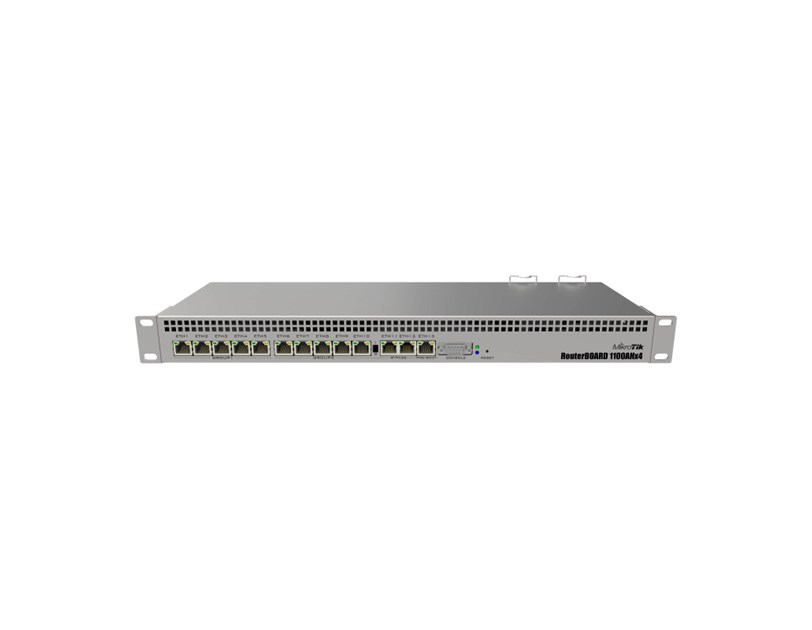 Mikrotik RouterBOARD RB1100AHx4, Annapurna Alpine AL21400 Cortex A15 CPU (4-cores, 1.4GHz/core), 1GB RAM, 13xGbit LAN, RouterOS L6, 1U rackmount kućište, Dual PSU