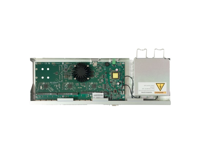 Mikrotik RouterBOARD RB1100AHx4, Annapurna Alpine AL21400 Cortex A15 CPU (4-cores, 1.4GHz/core), 1GB RAM, 13xGbit LAN, RouterOS L6, 1U rackmount kućište, Dual PSU