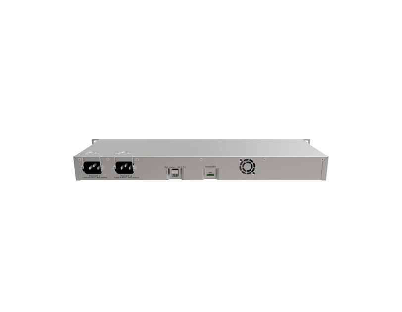 Mikrotik RouterBOARD RB1100AHx4 Dude edition, Annapurna Alpine AL21400 Cortex A15 CPU (4-cores, 1.4GHz/core), 1GB RAM, 13xGbit LAN, 60GB M.2, RouterOS L6, 1U rackmount kućište, Dual PSU
