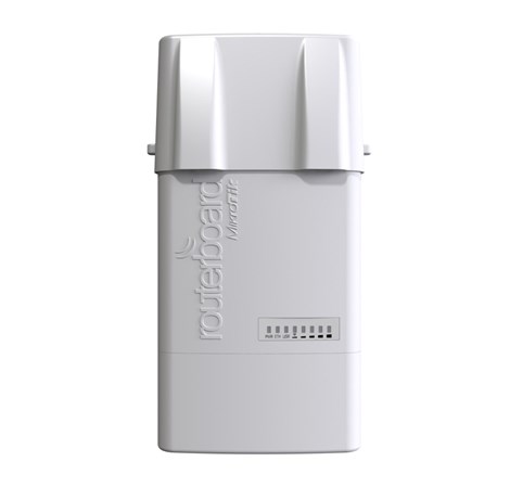Mikrotik RB912UAG-2HPnD-OUT, BaseBox 2, 600Mhz CPU, 64MB RAM, 1xG-LAN, USB, miniPCIe, 2Ghz 802.11b/g/n 2x2 chain, 2×RP-SMA, RouterOS L4, vanjsko kućište, POE, PSU