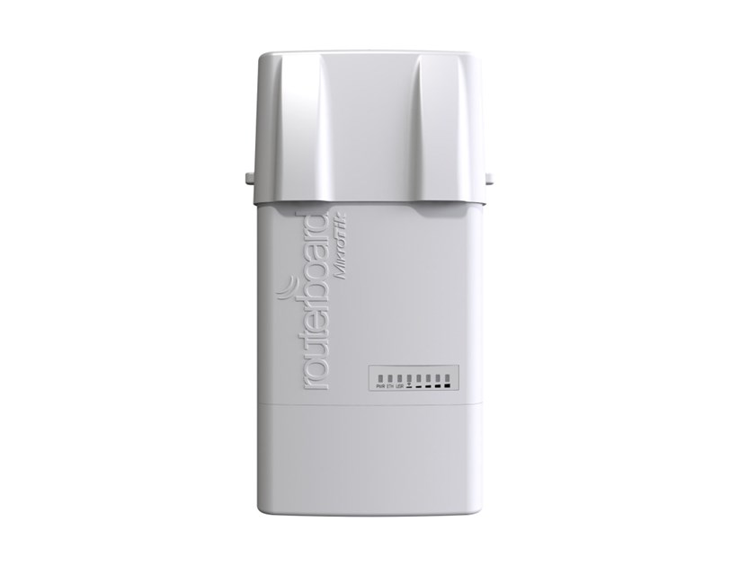Mikrotik RB912UAG-2HPnD-OUT, BaseBox 2, 600Mhz CPU, 64MB RAM, 1xG-LAN, USB, miniPCIe, 2Ghz 802.11b/g/n 2x2 chain, 2×RP-SMA, RouterOS L4, vanjsko kućište, POE, PSU