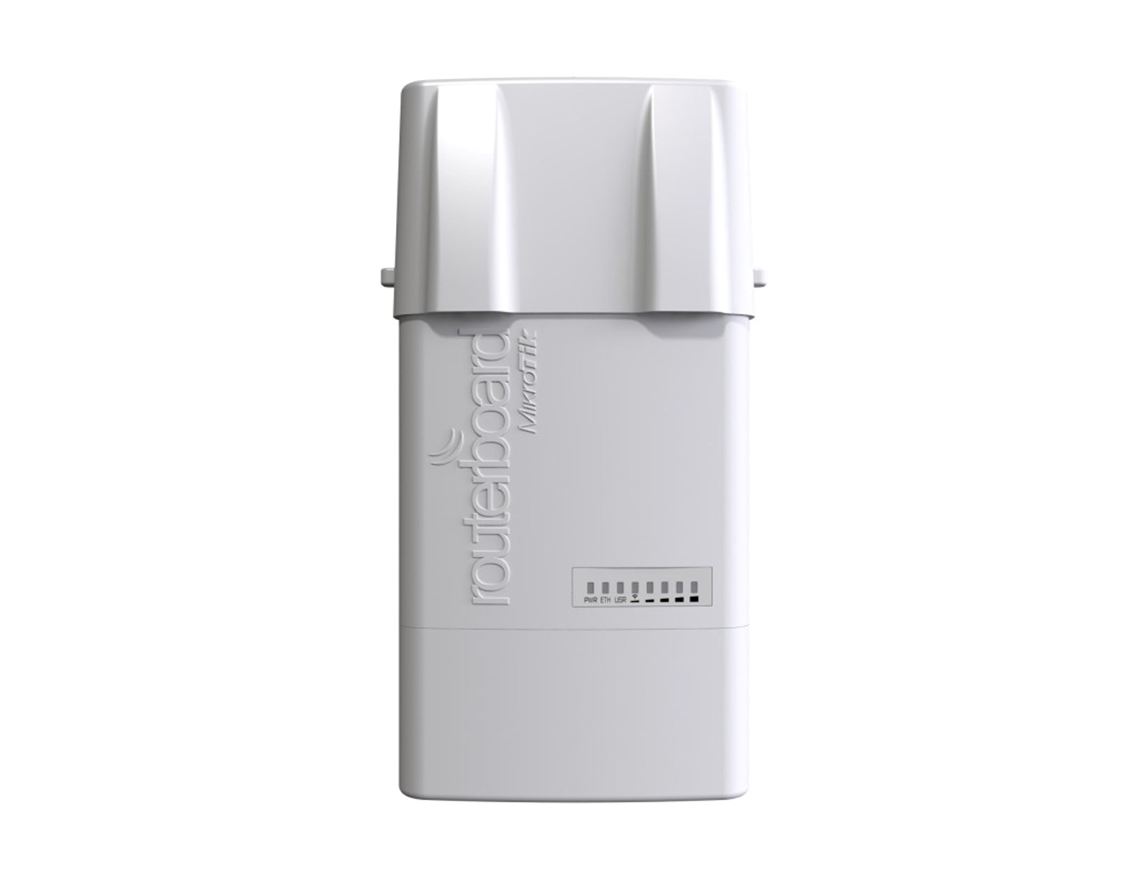 Mikrotik RB912UAG-5HPnD-OUT, BaseBox 5, 600Mhz CPU, 64MB RAM, 1xG-LAN, USB, miniPCIe, 5Ghz 802.11a/n 2x2 chain, 2× RP-SMA, RouterOS L4, vanjsko kućište, POE, PSU