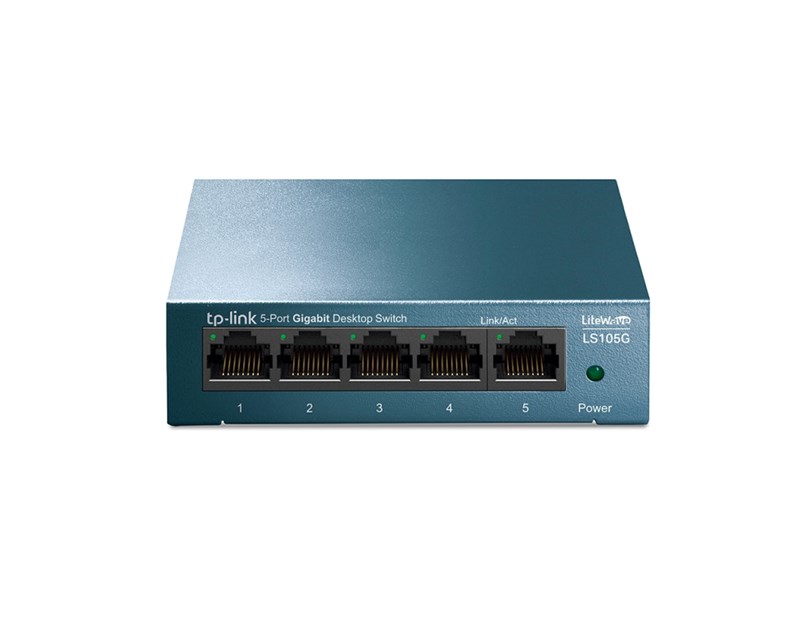 TP-Link LiteWave 5-Port Gigabit Desktop preklopnik (Switch), 5×10/100/1000 RJ45 Ports, metalno kučište