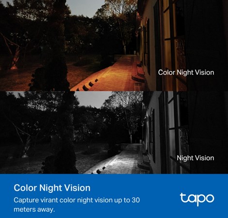 TP-Link Tapo C500 V2 kamera FHD, H.264 video, 360°/130° Pan/Tilt, Color Night Vision, microSD, dvosmjerni audio, detekcija pokreta, vodootporna IP65, Wi-Fi, Tapo app