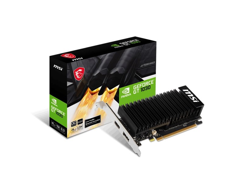 MSI GeForce GT 1030 4GHD4 LP OC, 4GB GDDR4/64-bit,  PCIe 3.0, HDMI/DP, Low Profile