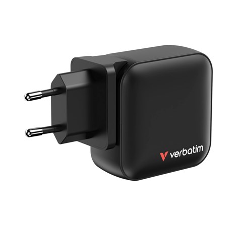 Verbatim Mini GaN zidni punjač 100W, 3×USB-C/1×USB-A, PD/QC 3.0