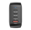 Verbatim Mini GaN zidni punjač 100W, 3×USB-C/1×USB-A, PD/QC 3.0