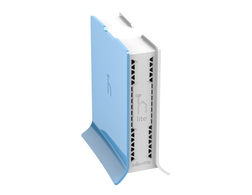 Mikrotik RB941-2nD-TC hAP Lite tower, 650MHz CPU, 32MB RAM, 4×LAN, 2.4Ghz 802.11b/g/n, integrirana antena, RouterOS L4, tower kućište, PSU