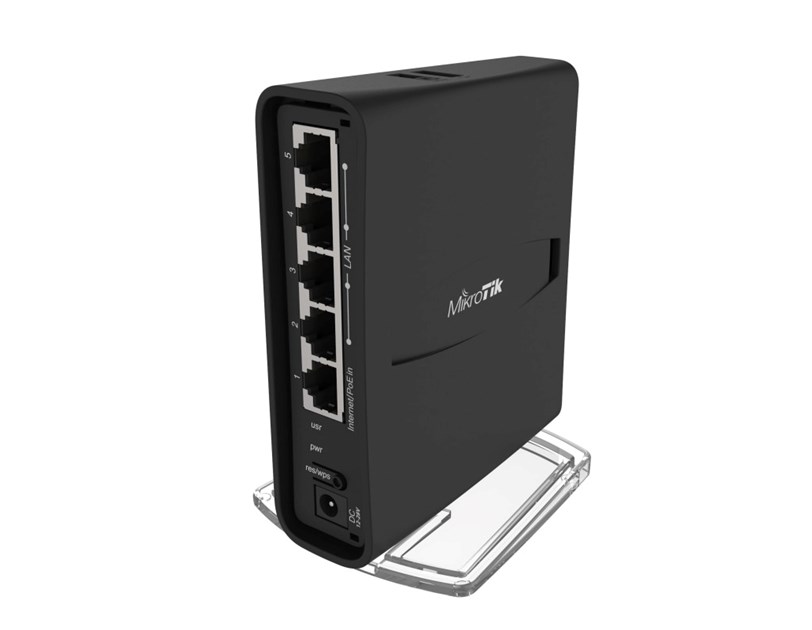 Mikrotik RBD52G-5HacD2HnD-TC, hAP ac2, 716MHz CPU, 128MB RAM, 5×G-LAN, 2.4Ghz/5GHz 802.11b/g/n/an/ac Dual Chain, integrirana antena, USB, RouterOS L4, unutarnje kućište, PSU