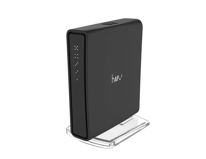 Mikrotik RBD52G-5HacD2HnD-TC, hAP ac2, 716MHz CPU, 128MB RAM, 5×G-LAN, 2.4Ghz/5GHz 802.11b/g/n/an/ac Dual Chain, integrirana antena, USB, RouterOS L4, unutarnje kućište, PSU