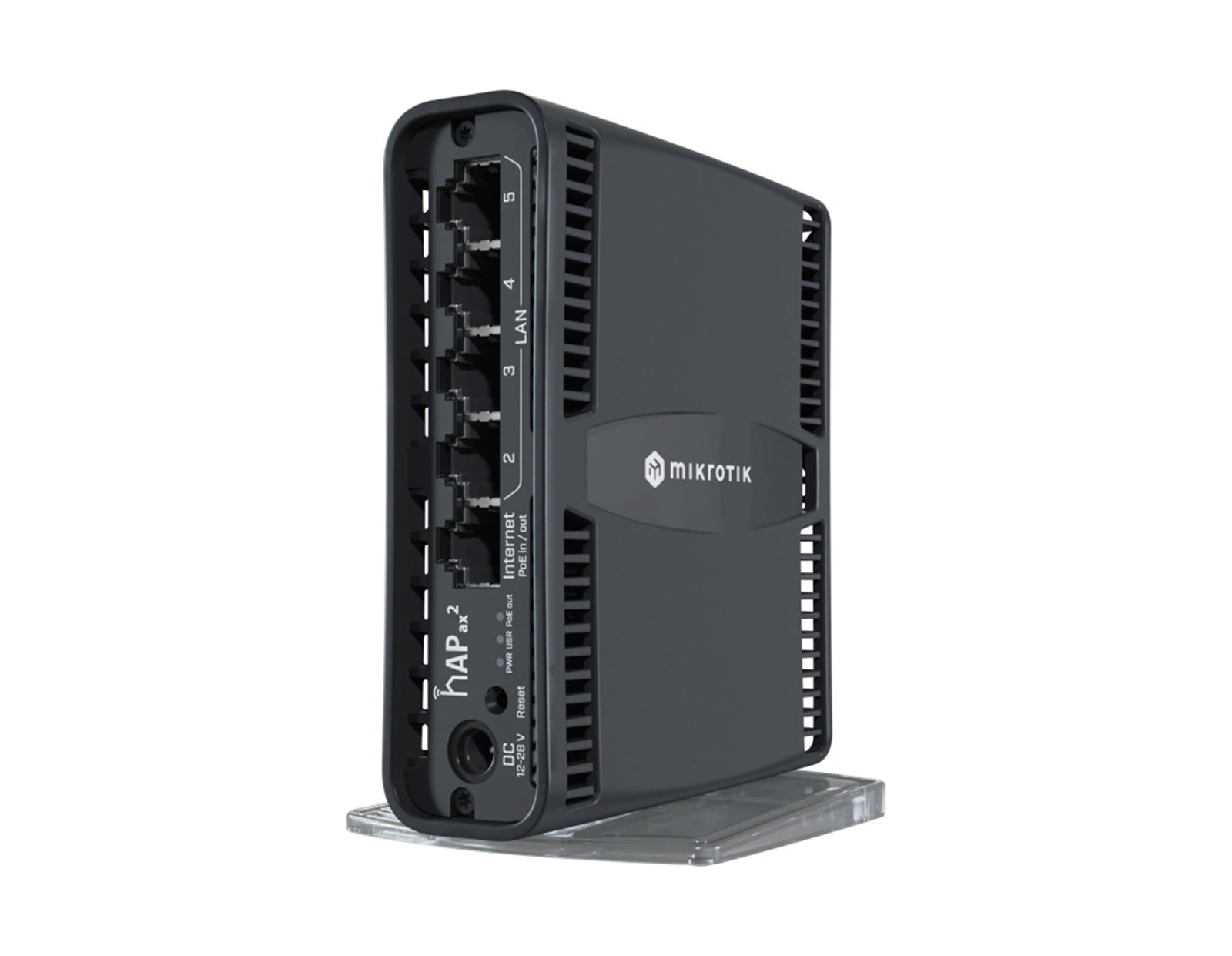 Mikrotik hAP ax2,Wi-Fi 6, C52iG-5HaxD2HaxD-TC, Quad-Core 864MHz CPU, 1GB RAM, 5×Gbit LAN (1×Gbit LAN PoE OUT), 2.4GHz/5GHz 802.11ax, Dual Chain wireless, RouterOS L4, desktop/tower kućište, PSU