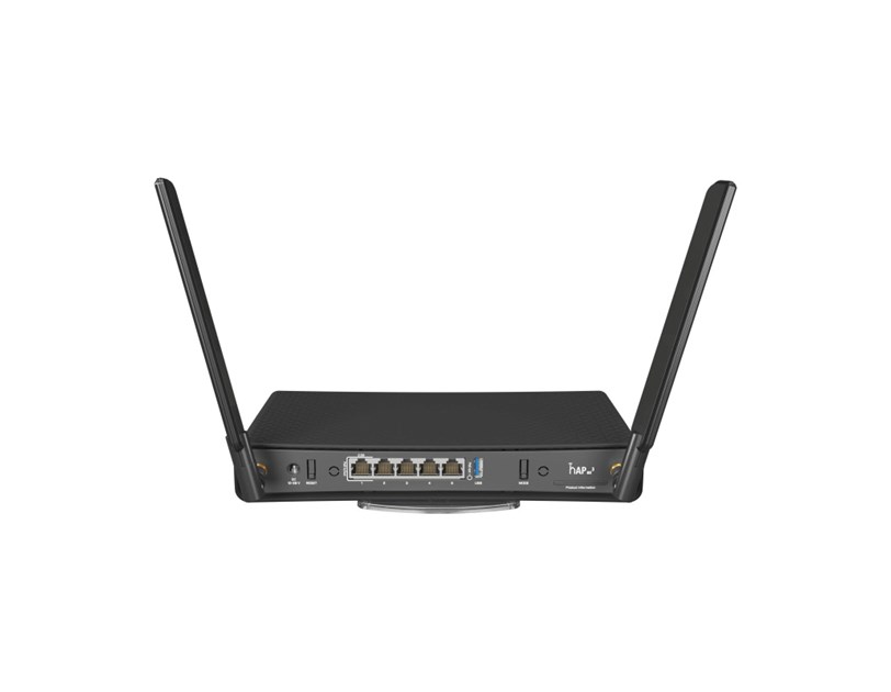 Mikrotik hAP ax3, Wi-Fi 6, C53UiG+5HPaxD2HPaxD, Quad-Core 1.8 GHz CPU, 1GB RAM, 4×Gbit/1×2.5Gbit LAN (PoE In/Out), 2.4GHz/5GHz 802.11ax, Dual Chain, RouterOS L6, desktop kućište, PSU