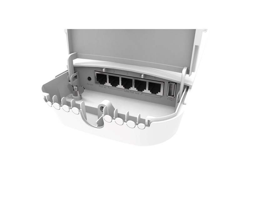 Mikrotik OmniTIK 5 PoE ac (RBOmniTikPG-5HacD), 2×7.5dBi 5GHz Omni antena, High Gain Dual Chain 802.11an/ac, 720MHz CPU, 128MB RAM, 5xG-LAN, 4×POE, PSU, RouterOS L4
