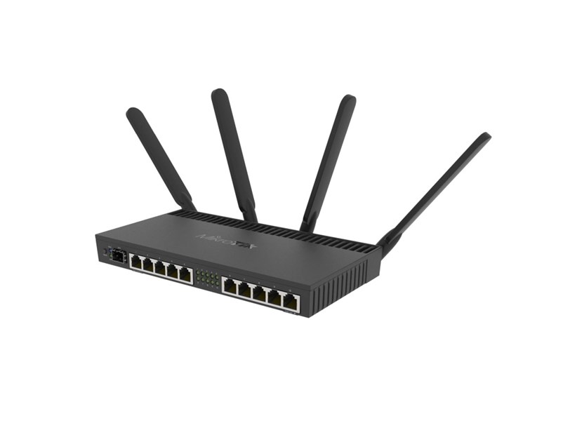 Mikrotik RouterBOARD 4011iGS+5HacQ2HnD, Cortex A15 CPU (4-cores), 1GB RAM, 10×GLAN, 1×SFP+, 2.4Ghz/5Ghz 802.11b/g/n/ac, RouterOS L5, desktop kućište, PSU