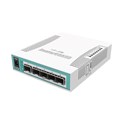 Mikrotik Cloud Router Switch CRS106-1C-5S, QCA8511 400MHz CPU, 128MB RAM, 1×Combo port (Gigabit Ethernet or SFP), 5×SFP cages, RouterOS L5, desktop kućište, PSU