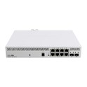 Mikrotik Cloud Smart Switch CSS610-8P-2S+IN, 8×G-LAN PoE-out, 802.3af/at, 2×SFP+ 10G, SwOS, desktop kučište, PSU