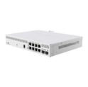 Mikrotik Cloud Smart Switch CSS610-8P-2S+IN, 8×G-LAN PoE-out, 802.3af/at, 2×SFP+ 10G, SwOS, desktop kučište, PSU