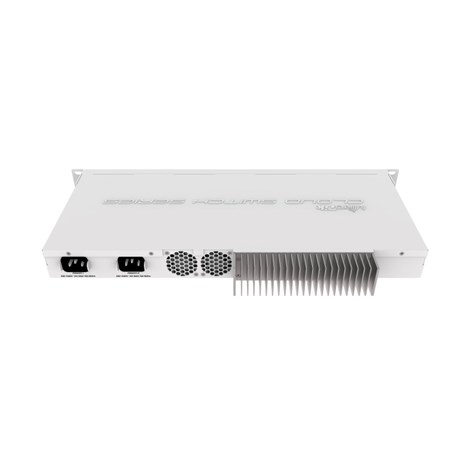 Mikrotik Cloud Router Switch CRS317-1G-16S+RM, 800MHz CPU, 1GB RAM, 1xG-LAN, 16xSFP+, RouterOS L6 or SwitchOS (dual boot), 1U rackmount, Dual redundant PSU