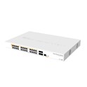 Mikrotik Cloud Router Switch CRS328-24P-4S+RM, 800 MHz CPU, 512MB RAM, 24×G-LAN (all PoE-out), 4xSFP+, RouterOS L5/SwitchOS (dual boot), 1U rackmount kućište, 500W PSU 