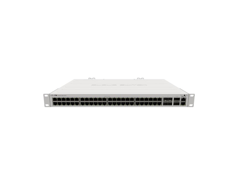 Mikrotik Cloud Router Switch CRS354-48G-4S+2Q+RM, 48×G-LAN RJ45, 4×10G SFP+, 2×40G QSFP+, RouterOS L5, 1U rackmount , Dual redundant PSU