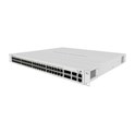Mikrotik Cloud Router Switch CRS354-48P-4S+2Q+RM, 48xG-LAN (svi PoE-out), 4x10G SFP+, 2x40G QSFP+ cages, RouterOS L5, 1U rackmount, 750W PSU