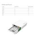 Mikrotik wAP LoRa8 kit, 863-870 MHz, 650MHz CPU, 64MB RAM, 1×LAN, 2.4Ghz 802.11b/g/n Dual Chain, R11e-LoRa8 card, LoRa internal antena, RouterOS L4, vanjsko kućište, PSU, PoE injector