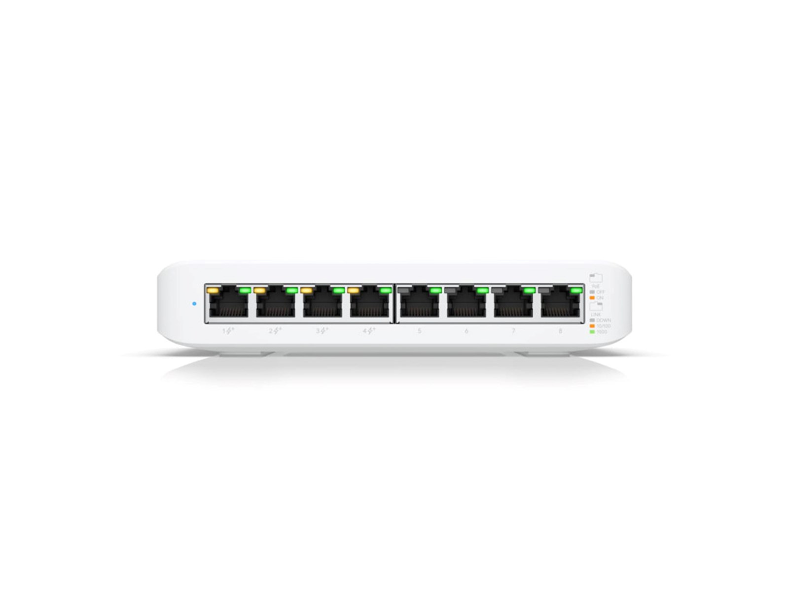 Ubiquiti UniFi Managed 8-port Gigabit Switch (4-port PoE+) 52W (USW-LITE-8-PoE)