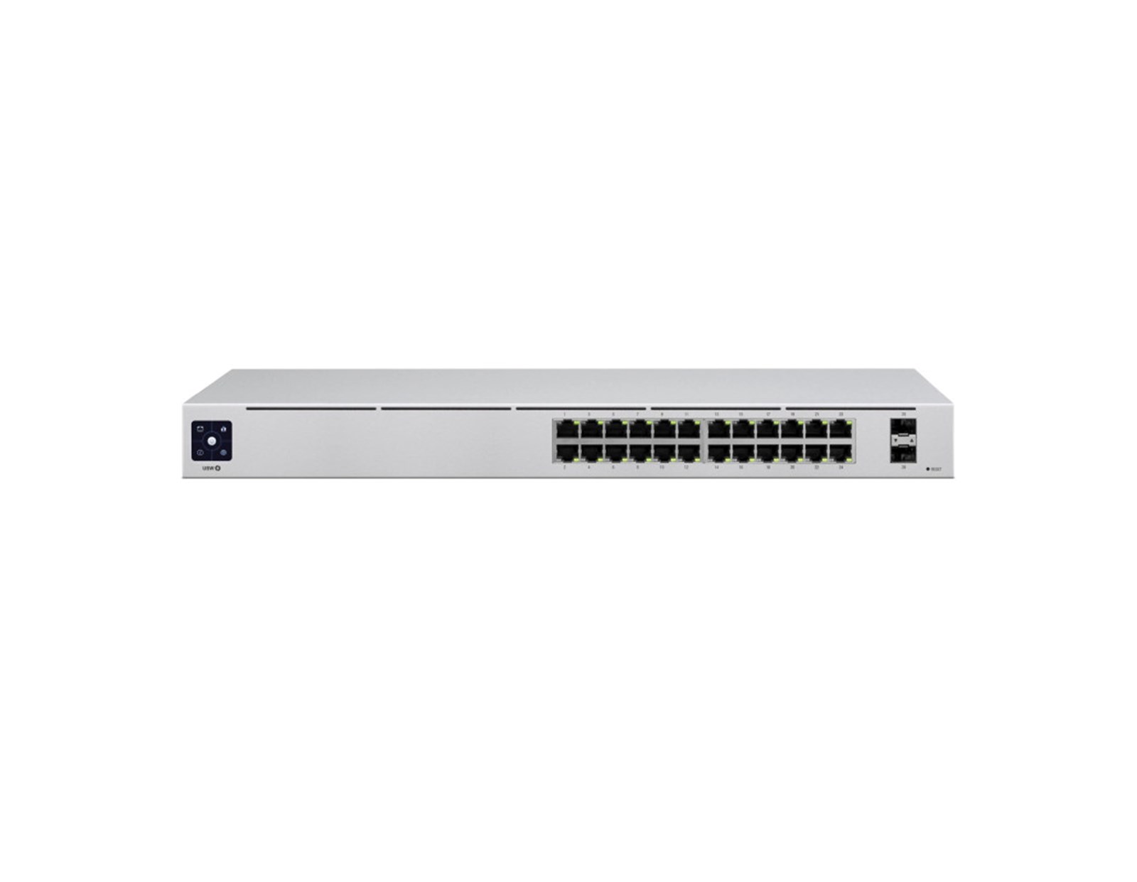 Ubiquiti UniFi Managed 24-port Gigabit Switch, 2×1G SFP, Rack 1U (USW-24)