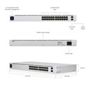Ubiquiti UniFi Managed 24-port Gigabit Switch, 2×1G SFP, Rack 1U (USW-24)