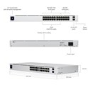 Ubiquiti UniFi Managed 24-port Gigabit Switch, 16-port PoE+, 2×SFP, Rackmount, 95W (USW-24-PoE Gen2)