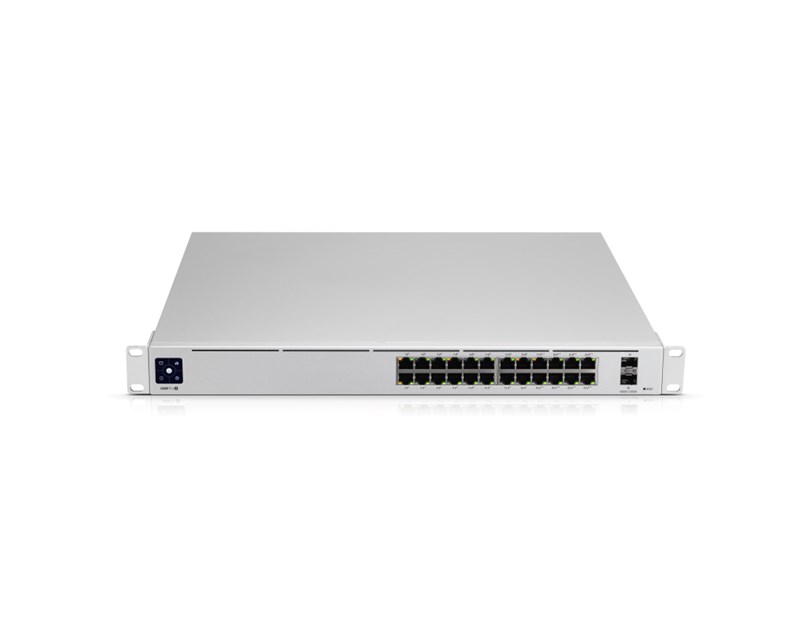 Ubiquiti UniFi Managed 24-port Gigabit L3 Switch, 16-port PoE+, 8-port PoE++, 2×10G SFP+, Rackmount, 400W (USW-PRO-24-PoE-Gen2)
